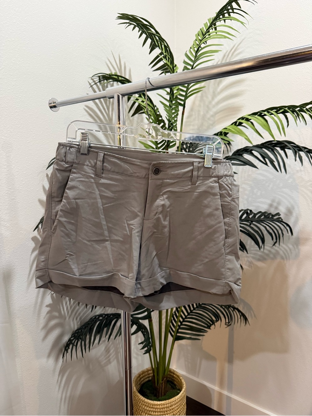 Free Fly Apparel Women's Gray Athletic Cuffed Shorts
